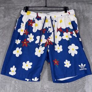 Adidas X Pharrell Williams Swim Trunks Medium Kauwela Daisy Floral Graphic Lined